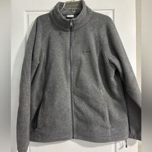 Columbia Gray Fleece Jacket Size XL